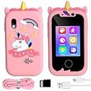 WINWEND Smart Phone for Kids & 3 -7 Year Old Girl Unicorns Toys Gifts Touchscreen Learning Toy Birthday Gifts
