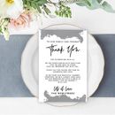 Koyal Wholesale Ultimate Gray Watercolor Wedding Thank You Place Setting Cards For Table Reception Dinner Plates, Family, Friends, 56-Pack | Wayfair