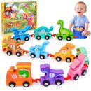 Giocattoli HappyKidsClub per 1 2 3 4 anni regalo bambino, giocattoli per bambini dinosauro in legno
