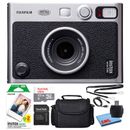 Fujifilm Instax Mini EVO Instant Film Camera (Black) with 20 Films + 32GB Card