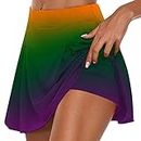 Tennis Skirts for Women Lightweight Active Performance Skorts Elastic High Waist Inner Shorts Sports Skorts Limited of time Deals of The Day
