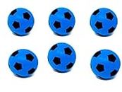 E-Deals 20cm Soft Foam Football - Bundle Pack of 6 - Indoors Outdoors Great Fun Children Kids Adults (02# PACK OF 6 BLUE)