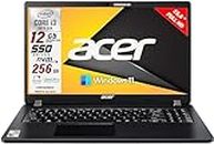 Acer Ordenador portátil Intel i3 10th, RAM de 12 GB, SSD M.2 Pci 256 Gb, pantalla 15.6 Full HD, 3 USB, wi-fi, hdmi, bt, Win 11 Pro, libre Office, teclado retroiluminado, listo para usar, Gar. Ita