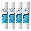 AQUA CREST AP110 Whole House Water Filter, Sediment Filter, 5 Micron, Replacement for 3M® Aqua-Pure AP110, Culligan® P5, APEC, GE FXUSC, Whirlpool®, Any 10" x 2.5" Home Water Filter, Pack of 4