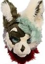 Cool Animal Fursuit Costume with Fur-head for Halloween Cosplay