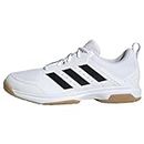 adidas Men's Ligra 7 Indoor Sneaker, FTWR White/core Black/FTWR White, 10 UK