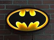 AD INFINITUM Batman LED Wall Lamp, Comic Lover, Bat Cave, Night Lamp, for Gift, Kids Room, Gaming Setup, Gaming Room, Man Cave (Batman_Classic)