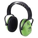 Amplim Hearing Protection Earmuff for Toddlers, Teens and Adults. Noise Cancelling Headphones for Kids. Autism Spectrum Ear Defenders - Airplane, Concert, Outdoor, School – Green