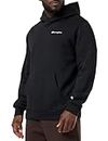 Champion Men's Legacy Outdoor Polar-Half Zip Top Sweatshirt, Nero, S