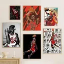 Basketball mmichaell-j-jordan Poster Retro-Druckpapier wasserdicht hochwertige Aufkleber Home