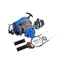 WOOSTAR 44mm Big Bore Cylinder with Recoil Starter with Carburetor and Air Filter Modified Engine Kit Replacement for SSR SX50 2016 Coolster 49cc SYX Moto 50cc Mini Pocket Bike Gas Moped Scooter Blue