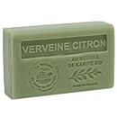 Maison du Savon de Marseille - French Soap made with Organic Shea Butter - Lemon Verbena Fragrance - 125 Gram Bar