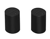 Sonos Era 100-2 Pack Bundle Set - Wireless Voice-Controlled Alexa Enabled Smart Speaker - Black