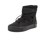 Calvin Klein Women's Bold Vulc FLATF Snow Boot WN YW0YW01181 Vulcanized Sneaker, Black (Triple Black), 6.5 UK