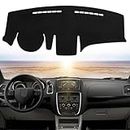 BERKSYDE Dashboard Dash Cover Mat Carpet Compatible with 2011-2016 Chrysler Town & Country;Town and Country2011-2020 Dodge Grand Caravan