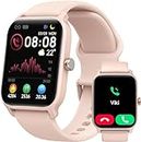 Gydom Smart Watch for Women -Answer/Dial Call & Alexa Built-in, 1.8" Touch Screen Fitness Watch with Heart Rate SpO2 Sleep Monitor, 100 Sport Modes, IP68 Waterproof Activity Tracker for iPhone Android