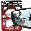 Utopicar Blind Spot Car Mirrors: Semi Oval Convex Rear View/Side Car Mirror |Automotive Exterior Accessories | Blindspot Stick On Mirror For Car By (2pack)