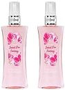 Body Fantasies Signature Body Mist for Women Pink Sweet Pea Fragrance 94ml | Long Lasting Body Spray and Perfume | Pack of 2