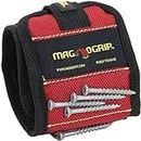 MagnoGrip Magnetic Wristband for Holding Screws, Nails, Drill Bits - Cool Gifts for Men - Super Strong Magnets - Great DIY Gifts for Christmas, Dad, Husband, Handyman, Handy Woman, Craft Enthusiasts