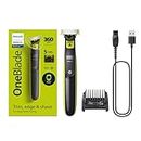 Philips Norelco OneBlade 360 Face Hybrid Trimmer and Shaver, Frustration Free Packaging, QP2724/90