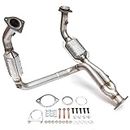 FOMIUZY High Flow Front Catalytic Converter Kit Direct-Fit Chevy Silverado GMC Sierra 1500 1999 2000 2001 2002 2003 2004 2005 2006 Avalanche Suburban Tahoe Yukon XL Cadillac Escalade 4.3L 4.8L 5.3L