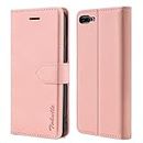 TOHULLE Case for iPhone 7 Plus iPhone 8 Plus, Premium PU Leather Wallet Case with Card Holder Kickstand Magnetic Closure Flip Folio Case Cover for iPhone 7 Plus/8 Plus - Pink
