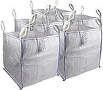 Sackmaker Fibc Bulk Bag Bolsa de Construcción de Una Tonelada - Bolsa de Basura de Jardín Extragrande (5 Paquete)