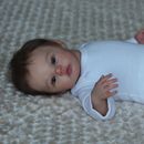 Muñecas bebé renacido realistas de cuerpo completo vinilo silicona niña de 19 pulgadas muñeca recién nacida