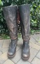 Freebird HOLLAND Leather Tall Knee high Womens Sz 9 Brown Distressed Boots
