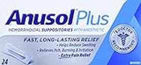 Anusol Plus Suppository, 24 Count
