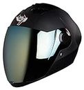Steelbird SBA-2 7Wings ISI Certified Full Face Helmet Fitted with Clear and Extra Chrome Visor