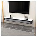 Floating Tv Stand Wall Mounted Modern Floating Wall Mounted 63 Inch TV Console with 2 Drawers and Shelf, Space Saving TV Stand Decorative Contemporary Media Storage Hanging TV Cabinet Floating Tv Cons