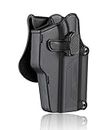 Universal OWB Gun Holster fit 80+ Pistols, Open Belt Carry Tactical Holster for Glock/Sig Sauer/Smith & Wesson/1911/CZ/Springfield Armory/Beretta/Taurus, Adjustable Cant - Right Handed