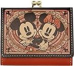 D DIVERSION tri-fold mini wallet stained glass collection DSA-88 Mickey & Minnie