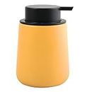 MSV Maonie - Dispensador de jabón líquido (cerámica, 300 ml), color amarillo