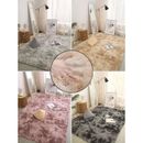 Fluffy Rugs Anti-Skid Shaggy Area Rug Dining Room Carpet Floor Mat Home Bedr-tz