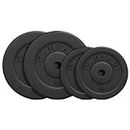 GORILLA SPORTS® - Set de discos de pesas (2 x 10 kg + 2 x 5 kg)