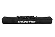PowerNet Baseball Softball Net Replacement Bag ONLY | Fits 7x7 Practice Net Systems | Heavy Duty Canvas | Team Colors | Industrial Strength Zipper | Dual Shoulder Straps (Black)