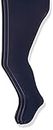 Jefferies Socks Little Girls' Smooth Tights, Navy, 4-6 Years (Pack of 3)