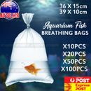 10-100 PCS Aquarium Fish Transport Bags Plastic Shipping Breathing Long Life AU