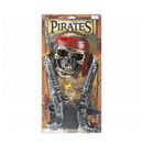 Pirata giocattolo in plastica pistole e maschera teschio ragazzi costume gioco di ruolo P488008 