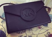 NEW Michael Kors MK Designer Black Leather Bumbag Belt Crossbody Phone Bag Gift
