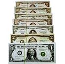 Mallexo Dollar Money Toys for Kids 600Pcs Coupons 6 Design Doller Dummy Currency Notes for Boys Girls Learning and Education Baby Toys Money Multicolor Nakli Notes or Playing Fake Money Notes (Dollar)