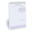 Daily to Do Notepads - Task Checklist planner, Time Management planner, To Do lists, Organizer with Today's Goals, Notes, Undated Agenda 52 Sheets, 6.5 x 9.8 inches (Blue)