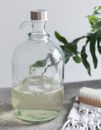 Nachfüllbare Glaswaschmittelflasche, Waschen flüssiger Stoff Weichspüler Spender