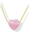 CrystalTears Rose Quartz Crystal Heart Necklace for Women Girls Healing Crystal Gemstone Heart Pendant With Gold Chain Reiki Quartz Crystal Stone Necklace Jewellry Gifts for Mom Christmas