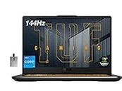 ASUS 2022 TUF Gaming 17.3" FHD 144Hz Laptop, Intel Core i5-11260H (Beats i7-8750H), 64GB RAM, 2TB PCIe SSD, RGB Backlit Keyboard, GeForce RTX 3050 Graphics, Windows 10, Grey, 32GB USB Card