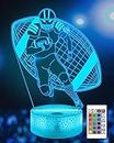 Attivolife Football Player Night Light for Kids, 3D Rugby Illusion LED Lamp, 16 Colors Changing with Remote Control & Touch, Best Room Decor Birthday Gifts for Outsports Lover Boys Teens Child