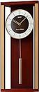 SEIKO Stylish Brown Pendulum Wooden Analog Dual Chime English Numbers Analog Wall Clock for Bedroom Home Decor Living Room Gifts Office (Size: 55.1 x 9 x 24 CM | Weight: 1990 Gram) QXH068Z
