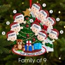 2023 Natale personalizza decorazione da appendere albero ornamentale famiglia con nome per bambini 2-9